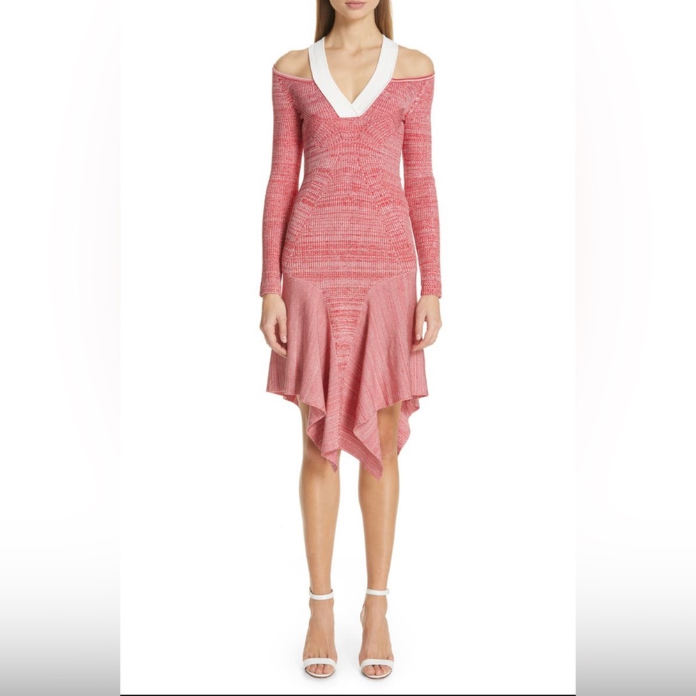 Yigal Azrouël red sweater dress